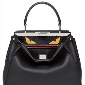 Black Fendi Peekaboo Monster Eyes Purse (SOLD)